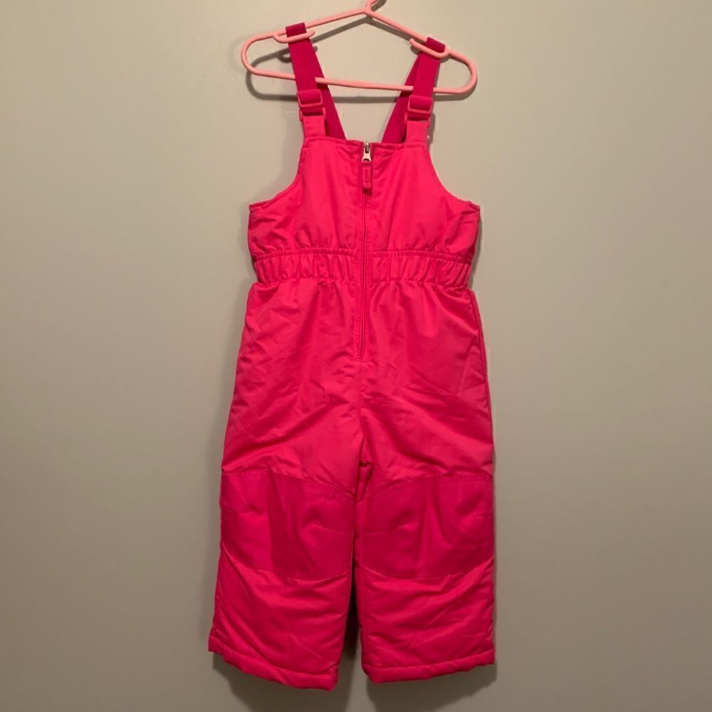 healthtex Bright Pink Snow Bib Overalls
